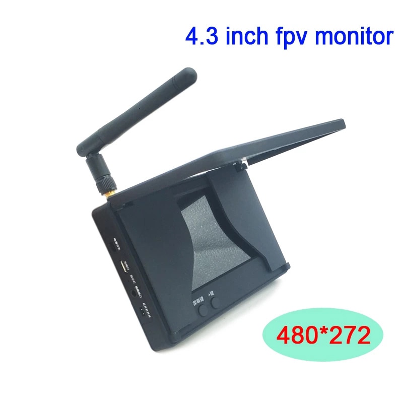 NTSC/PAL ڵ ˻ FPV , RC Ƽ  ǰ  ͸, 5.8G, 48CH, 4.3 ġ LCD, 480x272 16:9